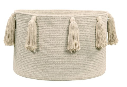 Корзина Lorena Canals Tassels Natural (30 x Ø45 см)