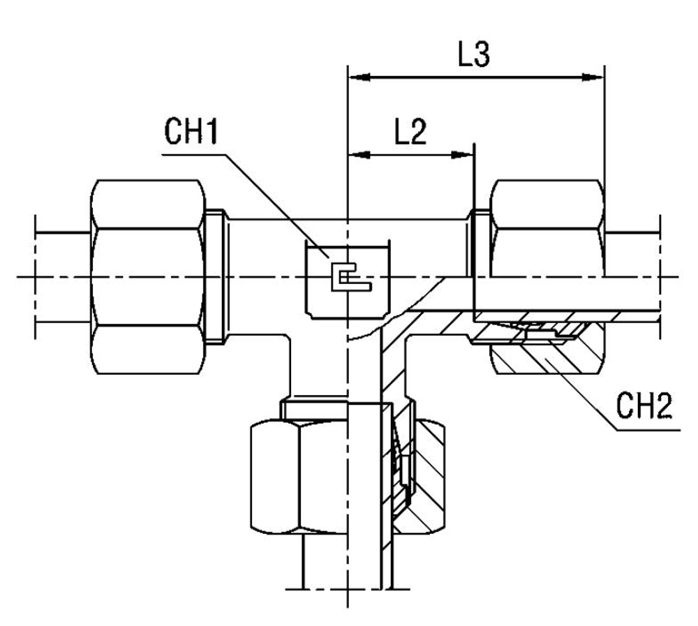 Соединение PT DL10 16х1.5 (в сборе)
