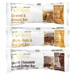California Gold Nutrition, Foods, батончики-снеки, ассорти вкусов (кленовый сироп, карамель, арахисовая паста), 12 батончиков по 40 г (1,4 унции)