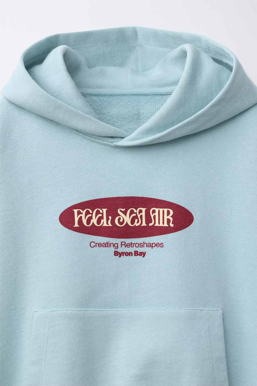 ZARA ХУДИ С ПРИНТОМ «СЕРФИНГ», НЕБЕСНО-ГОЛУБОЙ