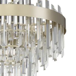 Citilux Лаура CL301262 Люстра хрустальная подвесная Шампань