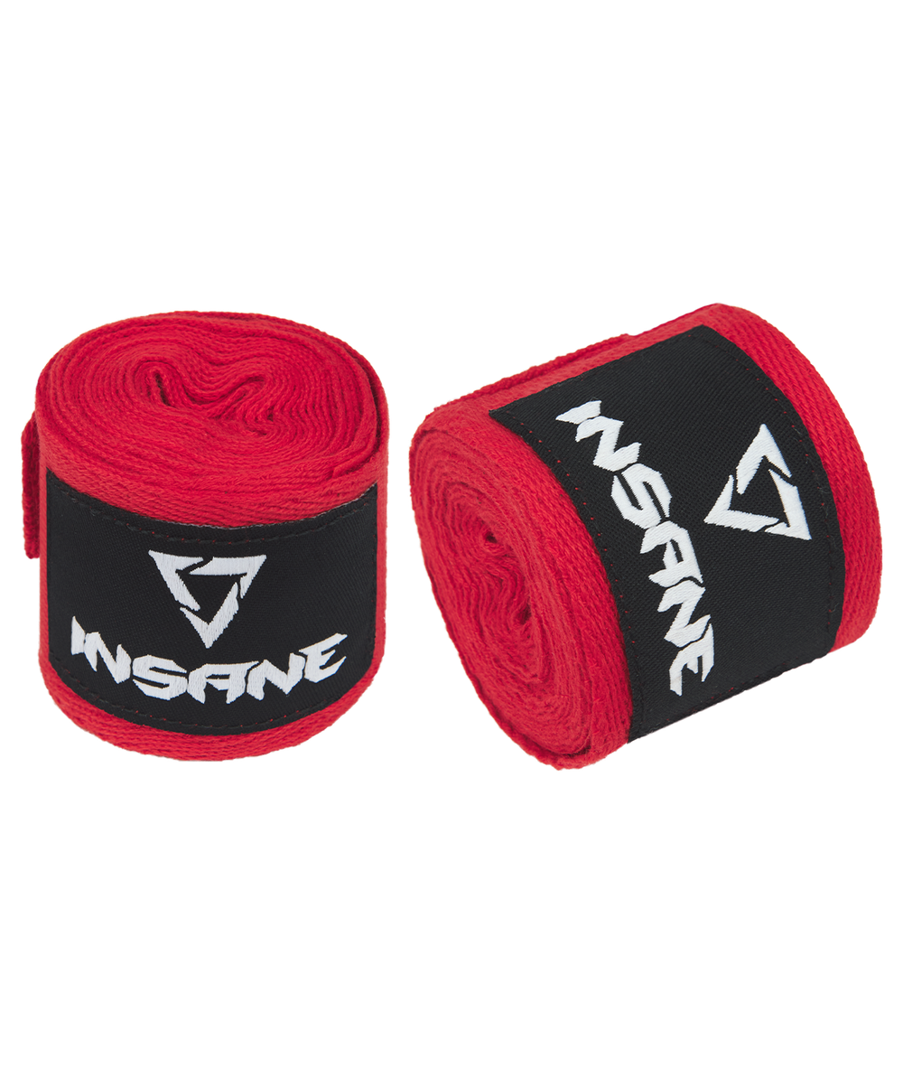 Бинт боксерский CRUSHER, хлопок, красный, 2,5 м