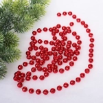 Бусы на ёлку 2,0 м «Шарик крупный» d-12 мм, Красный