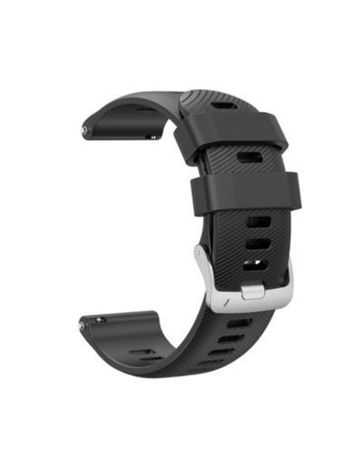 Ремешок Quick Release 22 мм силиконовый для Garmin Forerunner 255 / 265 / 745, Venu 2, Vivoactive 4 быстросъемный (черный)