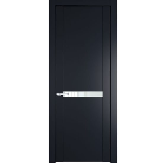 Межкомнатная дверь эмаль Profil Doors 1.4P нэви блу стекло белый лак