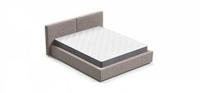 Норд Кровать+ПМ 160 Велюр Монолит Латте