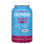 Vital Proteins, Жевательные мармеладки с коллагеном, малина, 120 жевательных таблеток (0,625 г в 1 жевательной мармеладке)
