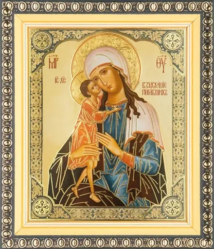 Икона БМ "Взыскание Погибших" 10х12 в раме 13х15