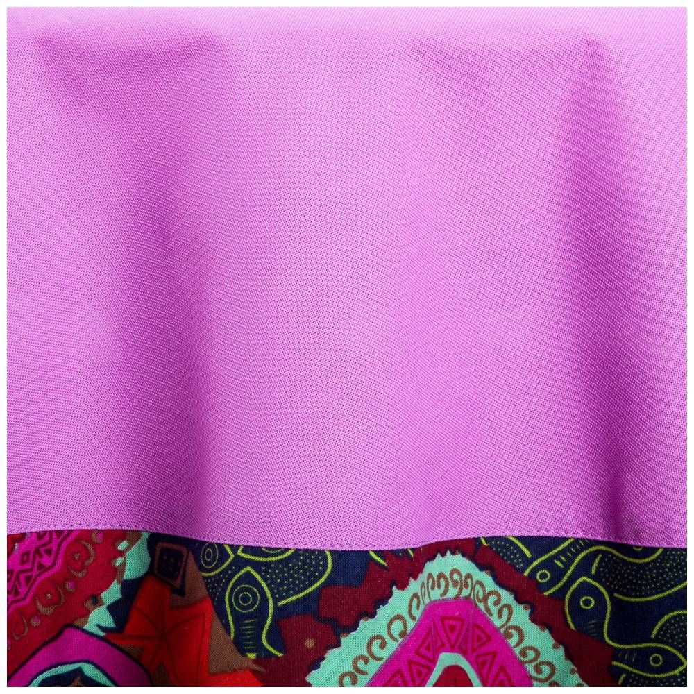 СКАТЕРТЬ КРУГЛАЯ "AMADEUS",D160СМ, 100% ХЛОПОК,ЛИЛОВЫЙ