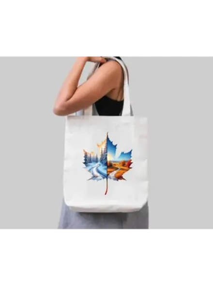 Термотрансфер "Кленовый лист 04" 20х20, наклейка на одежду