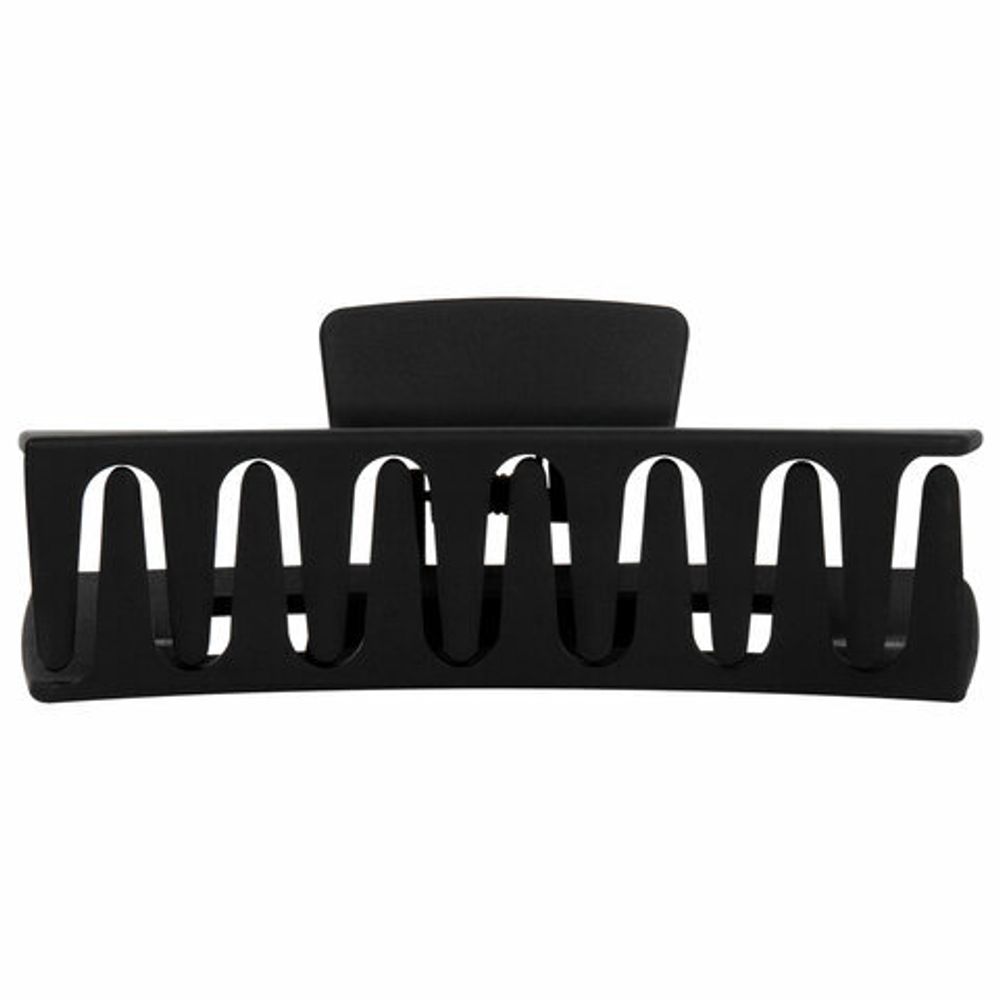 Краб для волос 10,5 см, soft-touch, чёрный, MONTE VITA, 456999