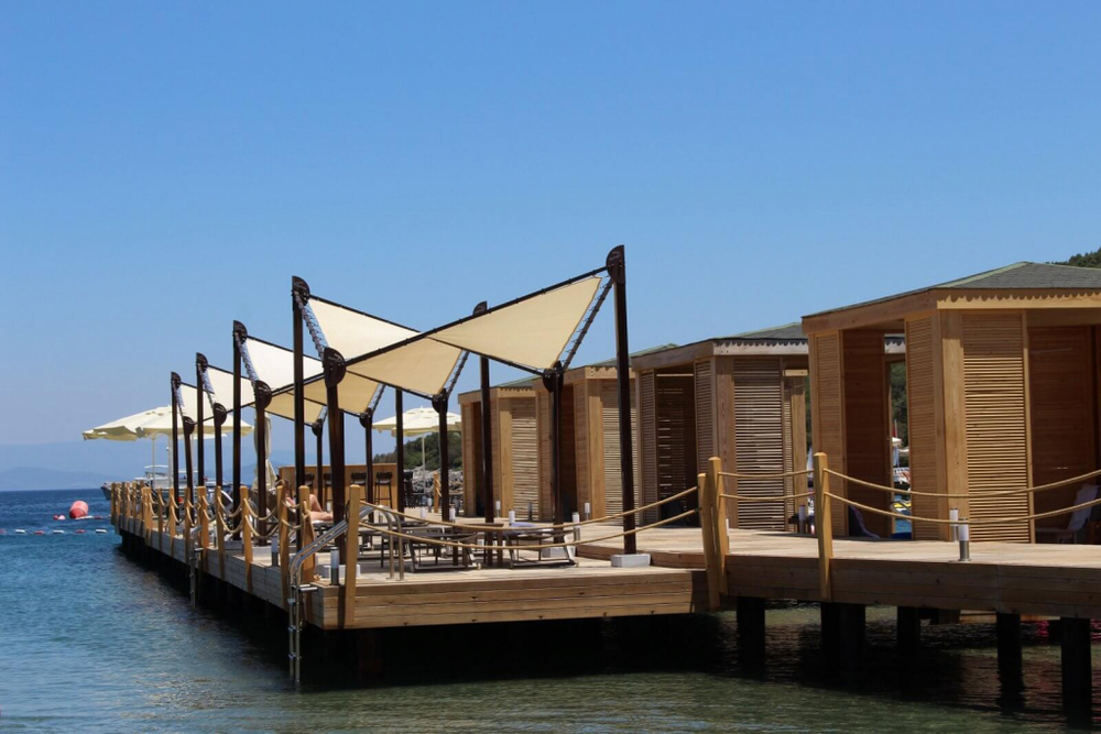 Навес квадратный Theumbrela Semsiye Evi Butterfly, бежевый