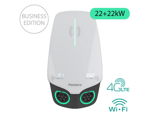 Настенная зарядная станция Pandora Wall-E DUO Business Edition AC 22+22 кВт