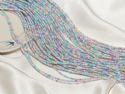 Нить бусин из перламутра микс, 2,5мм гладкие