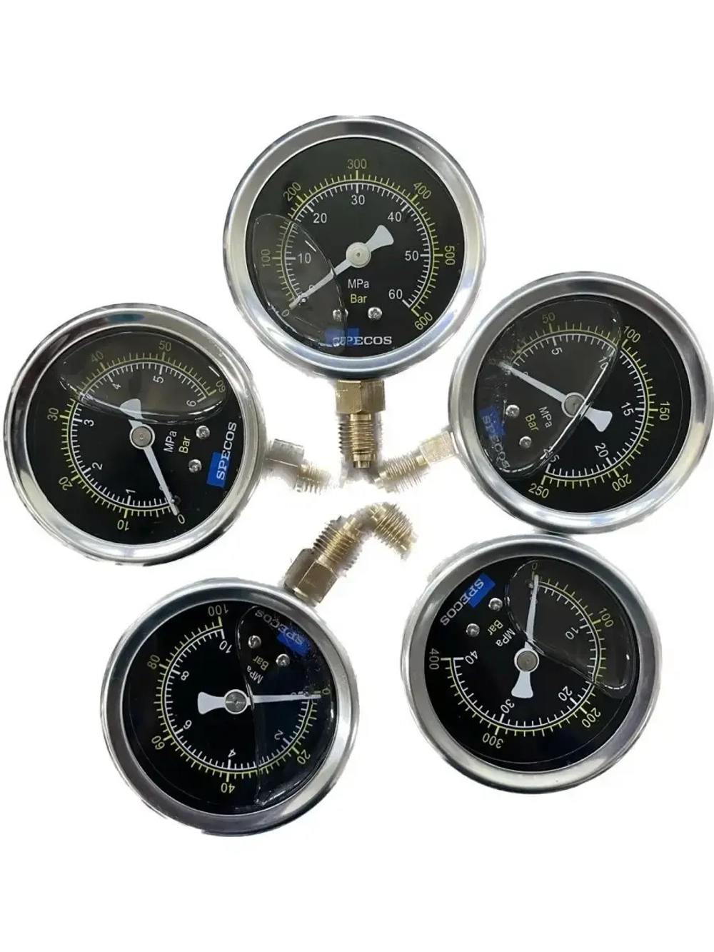 Глицериновый манометр SPECOS 25MPa, 250Bar