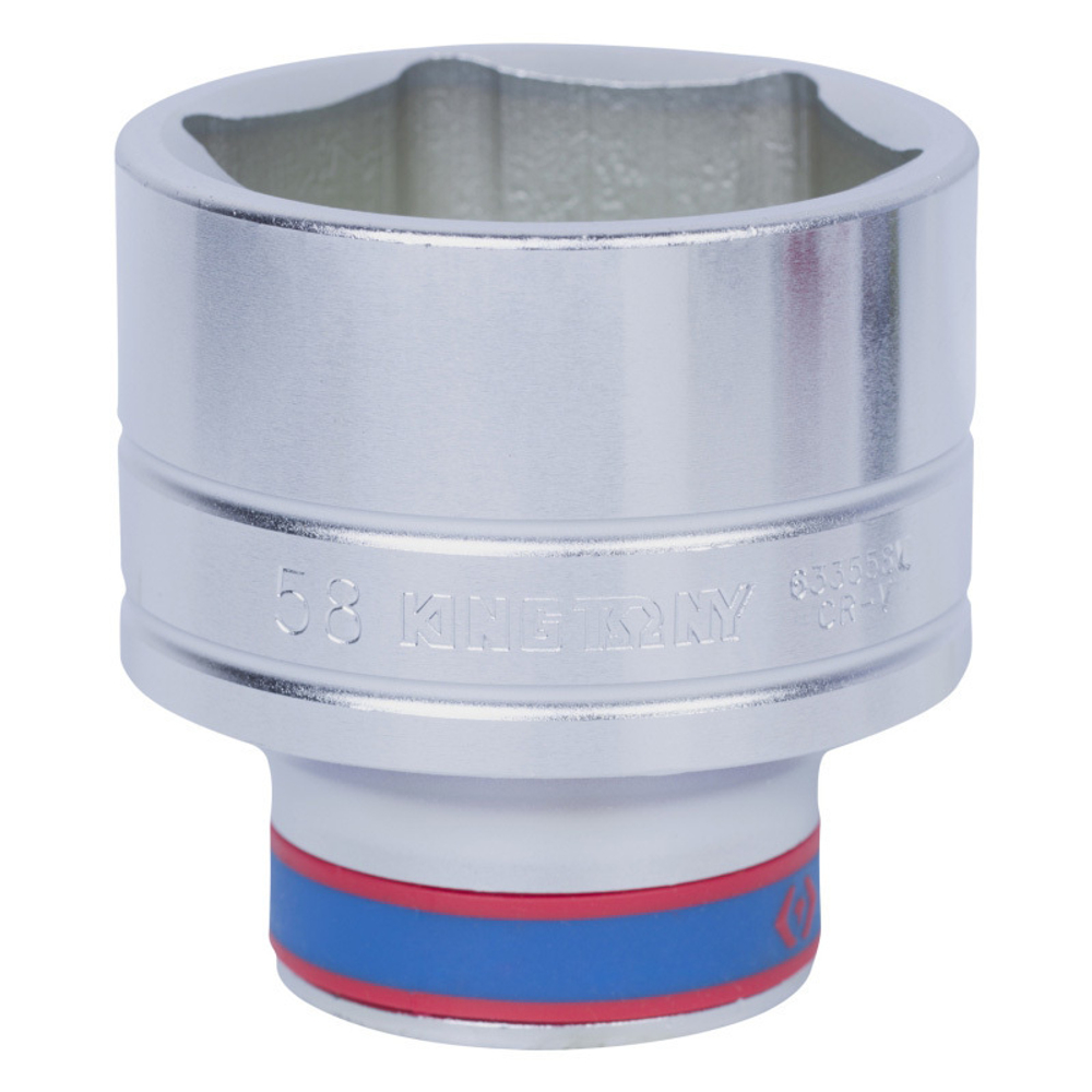 KING TONY (633558M) Головка торцевая стандартная шестигранная 3/4", 58 мм