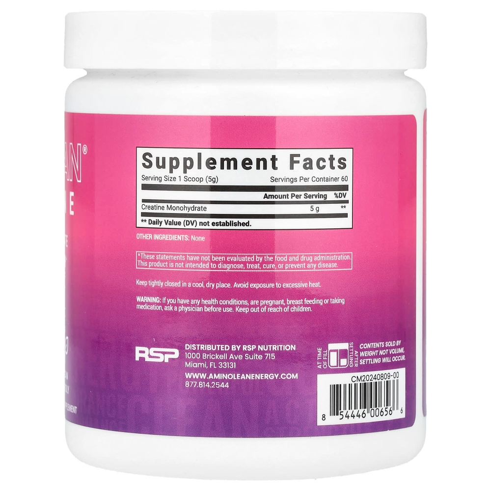 RSP Nutrition, AminoLean® моногидрат креатина, 300 г (10,6 унции)