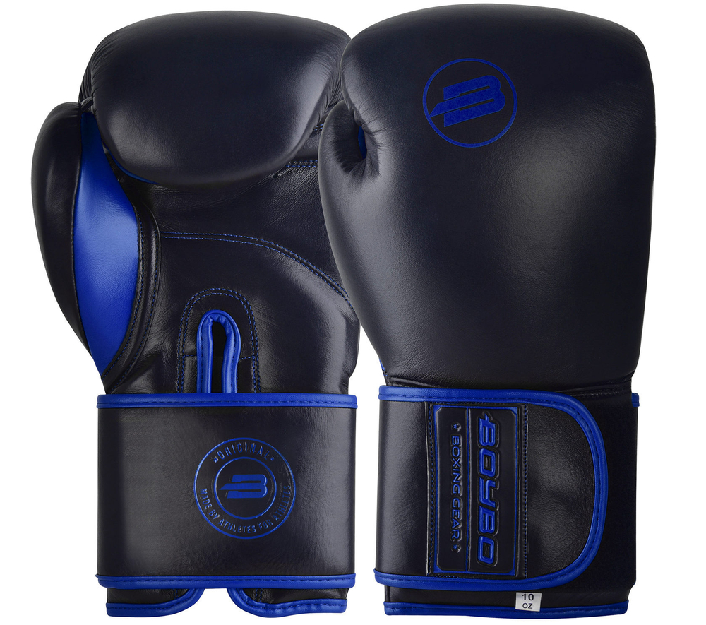 Боксерские перчатки BoyBo Rage BBG200 Black\Blue