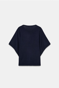 ZARA ТОП С ШИРОКИМИ РУКАВАМИ, МОРСКОЙ СИНИЙ