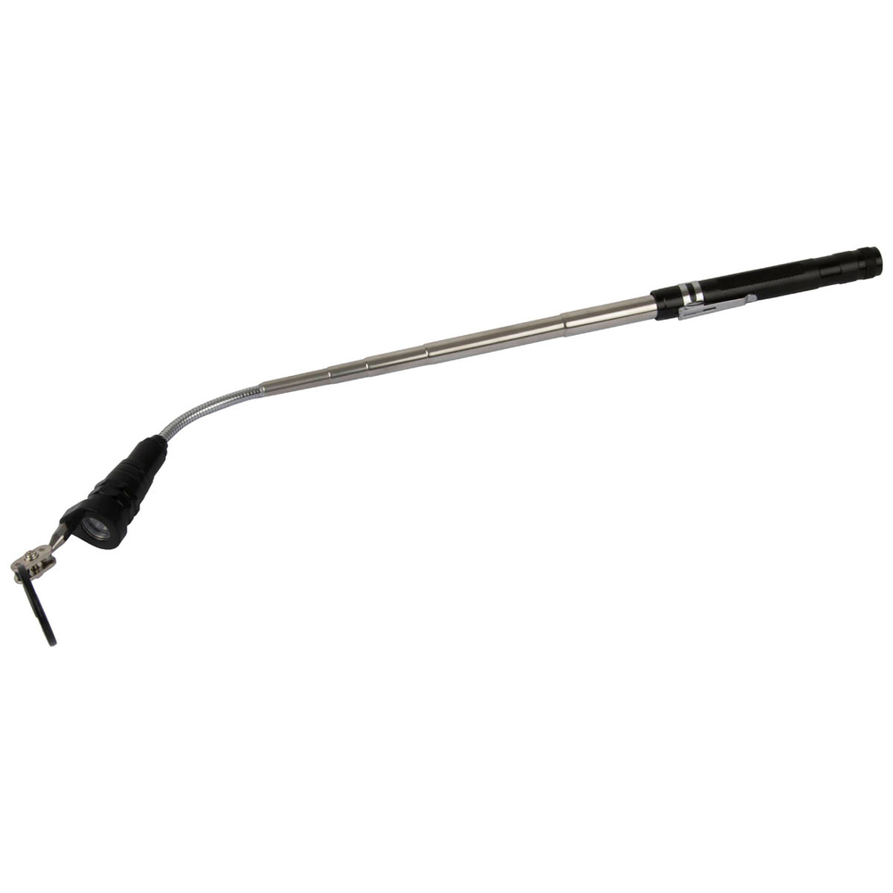 WDK-65453 Фонарик на гибкой рукоятке с зеркалом, 3 светодиода, магнит, длина 170-550 мм