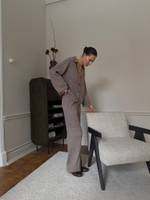 Брюки SORAYA, бежевый меланж