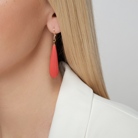 "Уньора" серьги в золотом покрытии из коллекции "Мегара" от Jenavi с английским замком