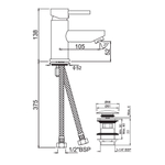 Jaquar, Смеситель для раковины Florentine, 1-рычаж., Хром FLR-CHR-5001BCLW