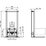 Промо-набор 2 в 1 биде T355201 TESI и инсталляцией PROSYS R016267