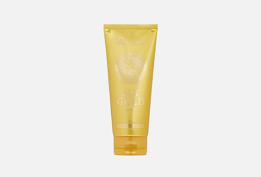 Пенка для умывания с муцином улитки и золотом Elizavecca 24k Gold Snail Cleansing Foam