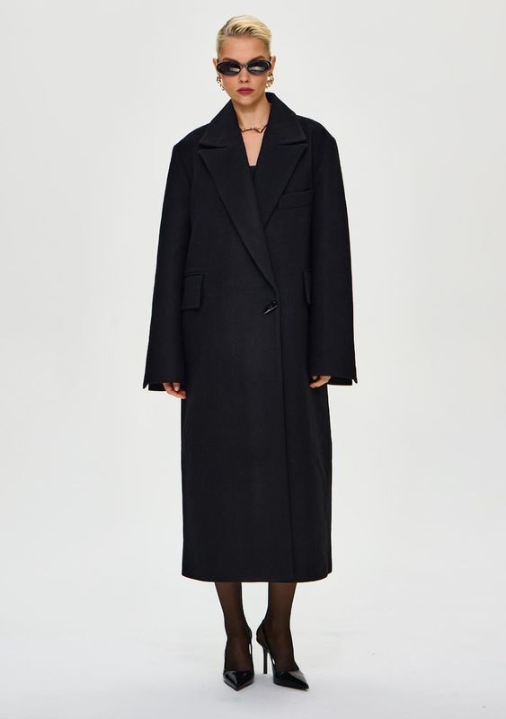 Пальто DRAMA из сукна со шлицей