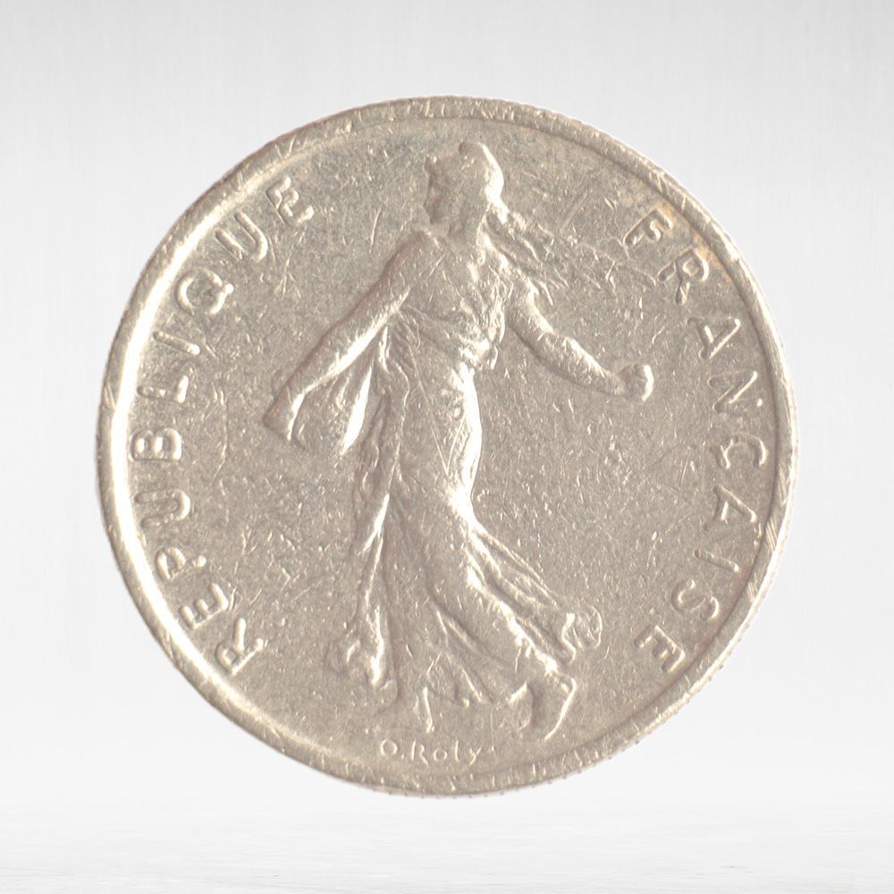 France, ½ Franc 1966 - Signature "O. Roty", VF