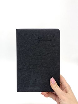 Блокнот 128 л А5 линейка мельница серый (7675-5)