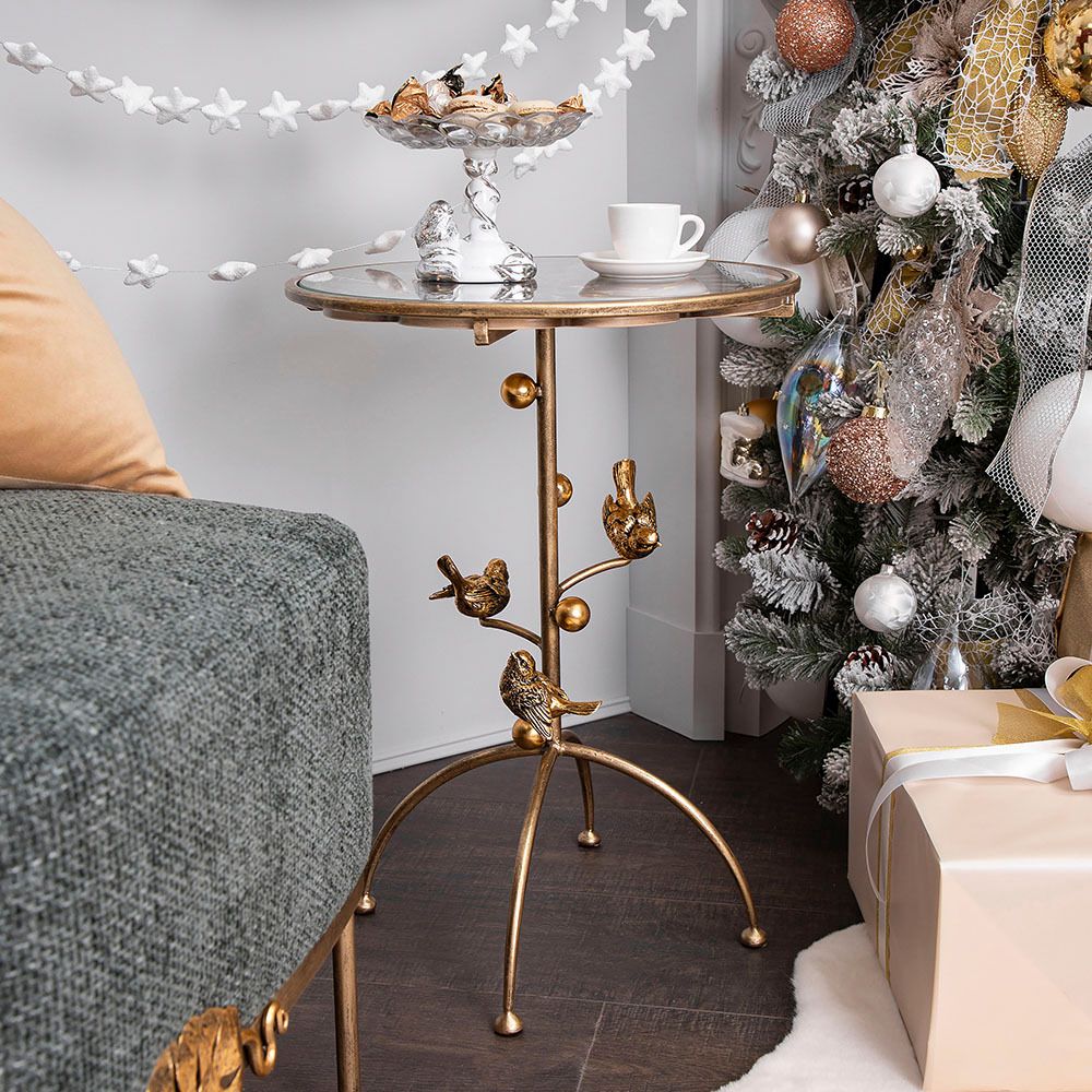 Столик Терра Птички Бронза