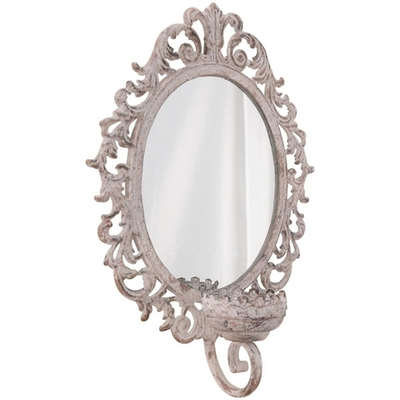 Зеркало с подсвечником "Ажур" 27x11,5x36см