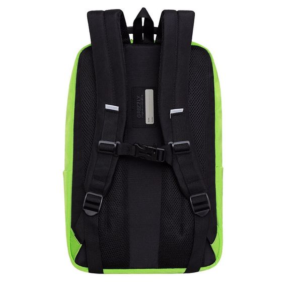 Çanta \ Bag \ RU-337-3 Рюкзак (/1 черный - салатовый)