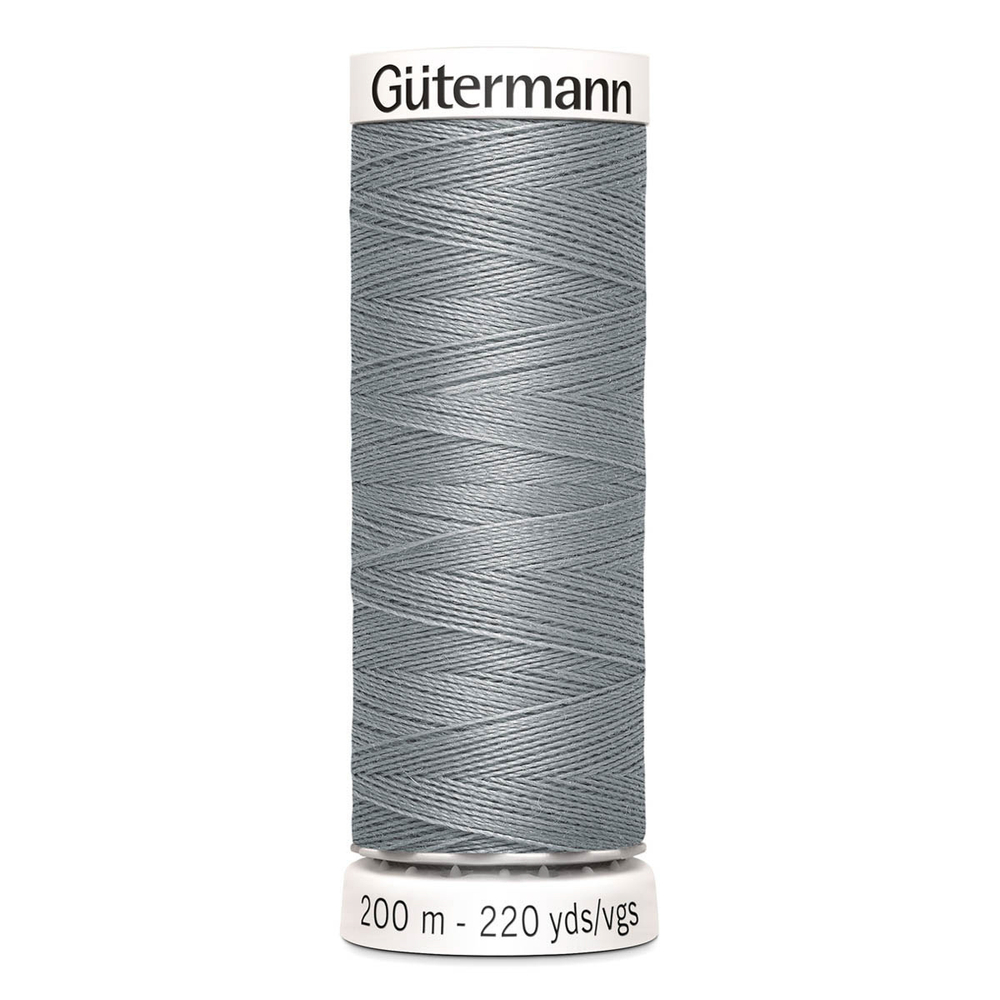 01 Нить Sew-All 100/200 м для всех материалов, 100% полиэстер Gutermann 748277 (040 пепельно-серый)