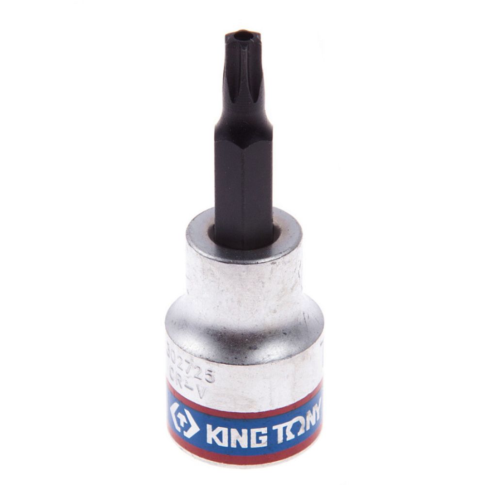 KING TONY (302725) Насадка (бита) торцевая 3/8&quot;, L = 50 мм, TORX с отверстием, T25