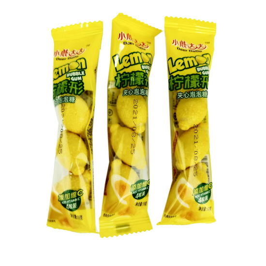 Жевательная резинка Deer DaDa Lemon в форме лимона, 19 гр