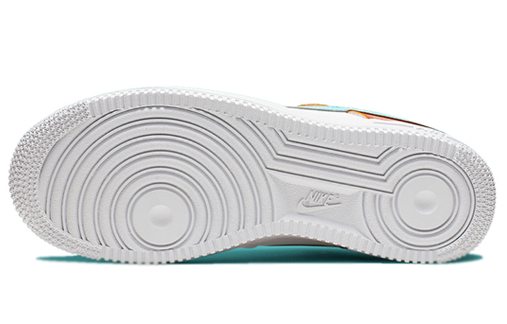 Кроссовки Nike Air Force 1 White Aqua Clay (Женская размерная сетка)