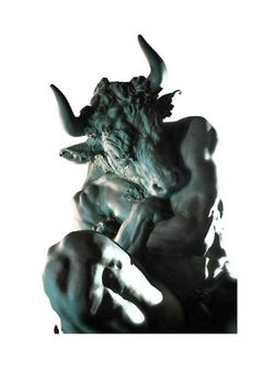 Современная скульптура Минотавр 155см