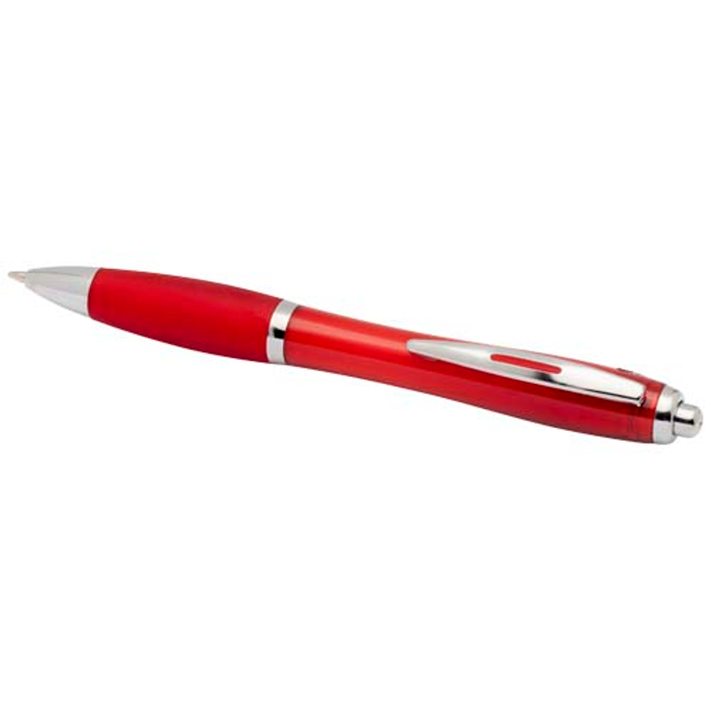 Шариковая ручка Nash из пластмассы, переработанной по стандарту RCS, с цветными корпусом и рукояткой (черные чернила)