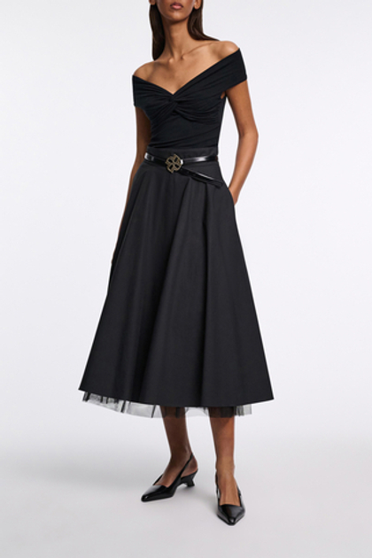 Dorothee Schumacher Юбка с полупрозрачным подкладом