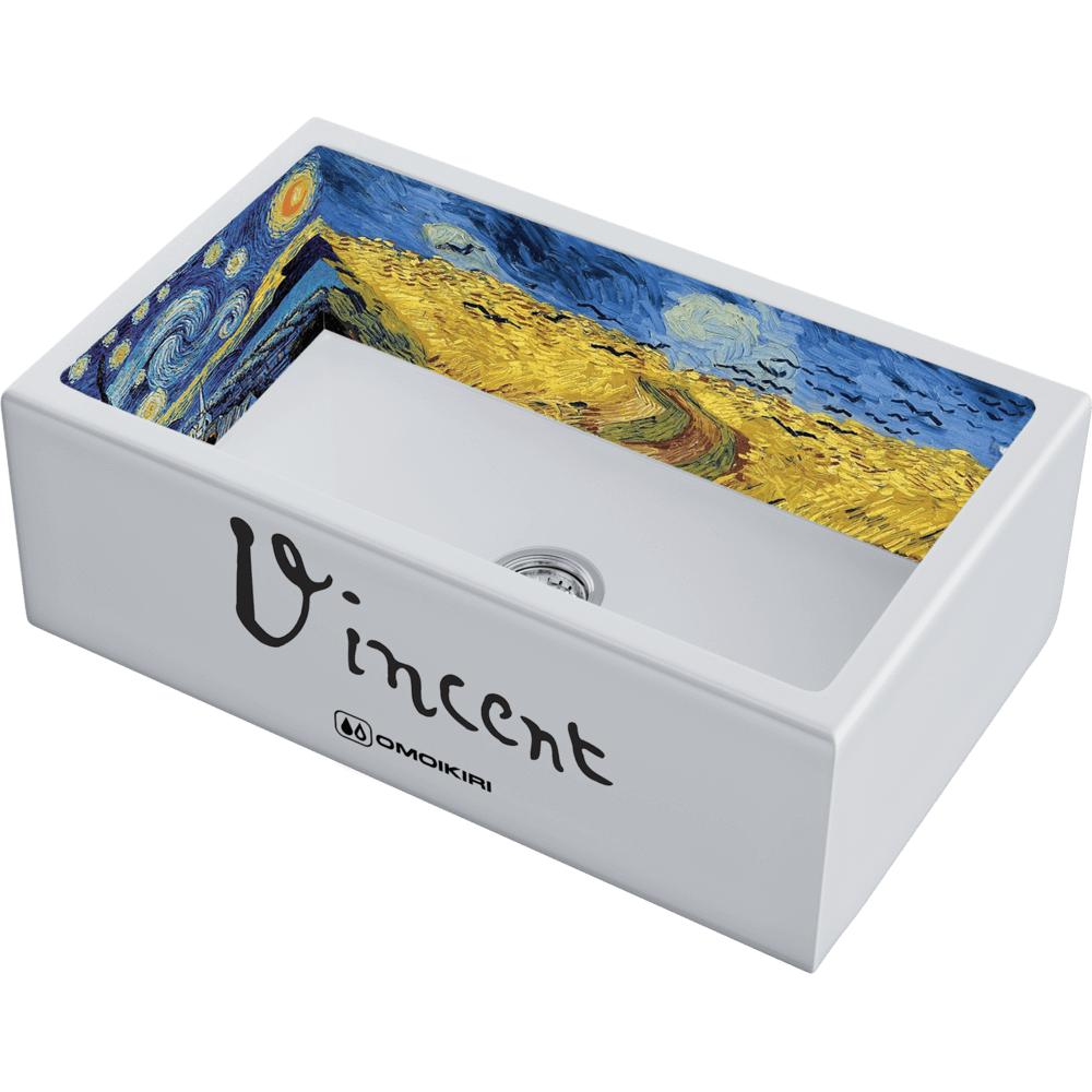 Мойка Omoikiri Mikura 76-Vangogh Natceramic/белый