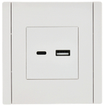 FORTE&PIANO Розетка USB A+C 3,1А FP250 белый IEK