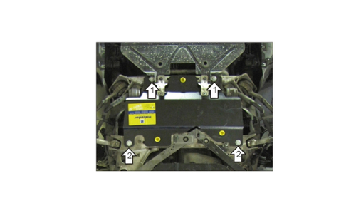Усиленная защита Motodor гидроусилителя. 2 мм, сталь. для BMW (e81, E87, e90) арт.00213