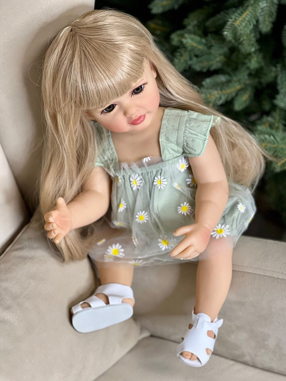 Кукла Реборн виниловая 55см в пакете (FA-105)