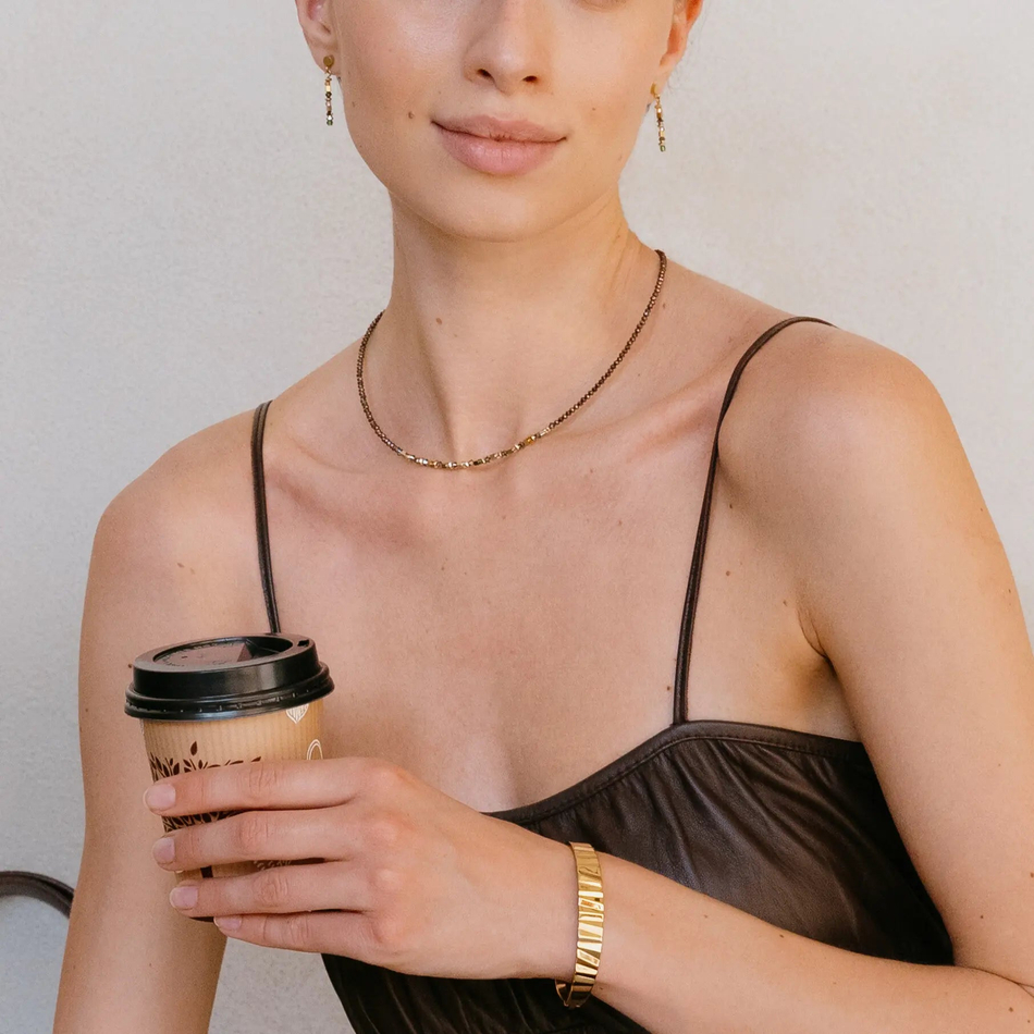 Серьги Coeur de Lion Brown-Olive 4359/21-1109