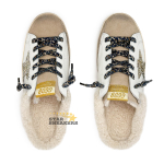 Кеды женские с мехом Golden Goose Superstar