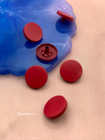 Шляпка под установочные кнопки красная