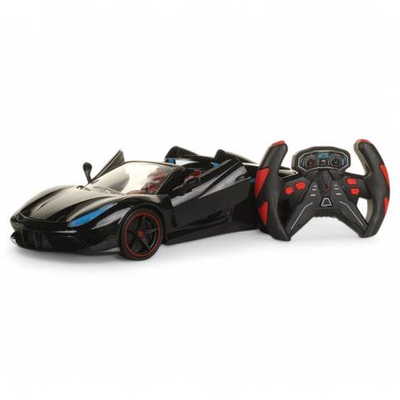 Машина классическая на РУ, коробка , цв. черно-красный YF668-K7A